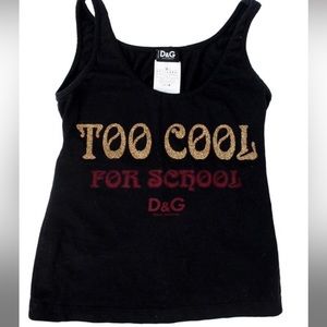 Too cool for school tank top